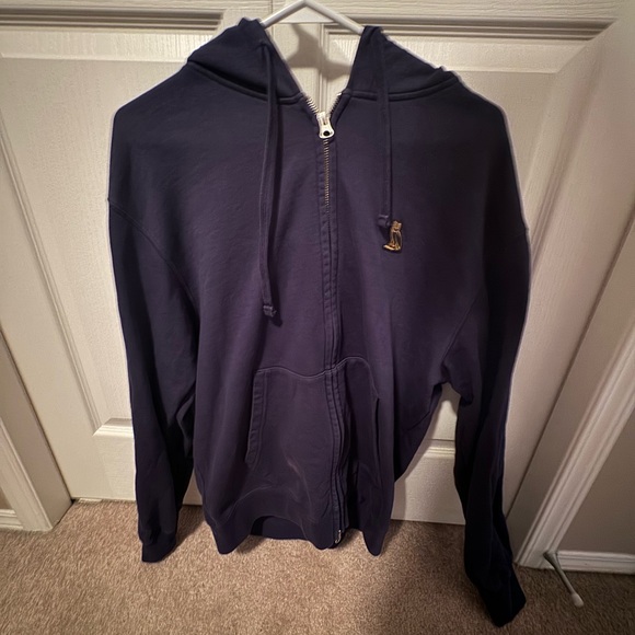 Navy Blue Ovo Zip up - Picture 1 of 3